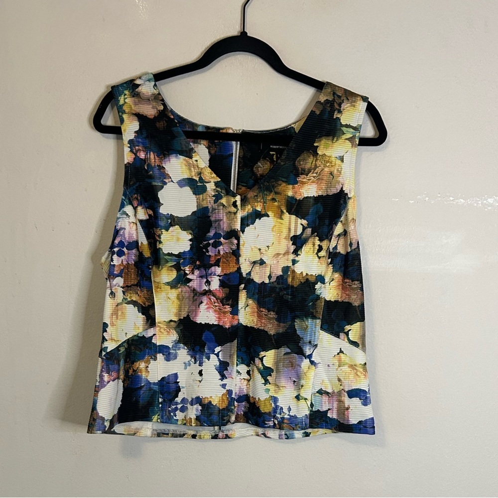 Robert Rodriguez Floral Sleeveless Blouse